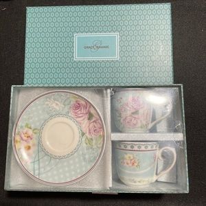 Graces Teaware Mini Tea Set Paris Stamp